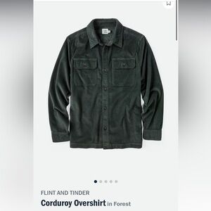Flint and Tinder mens Corduroy shirt size L Brand new